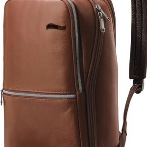 Classic Leather Slim Backpack, new